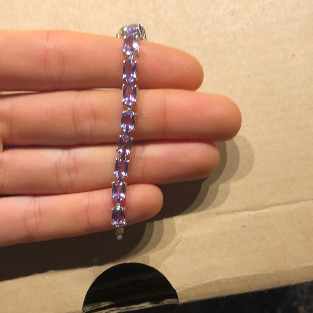 Oval Amethyst bracelet